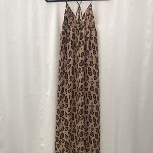 Armani Exchange Leopard Print Maxi Dress Size XS